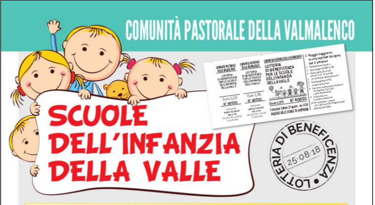 I numeri estratti della LOTTERIA DI BENEFICENZA per le scuole dell'Infanzia della Valle